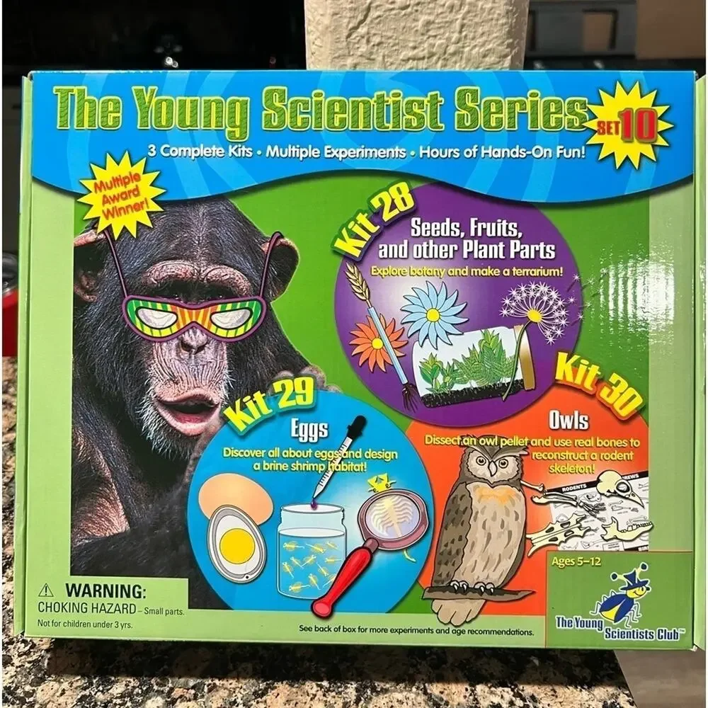Young Scientists Club Science 3 kits for hours of fun Sealed Ages 5+ New